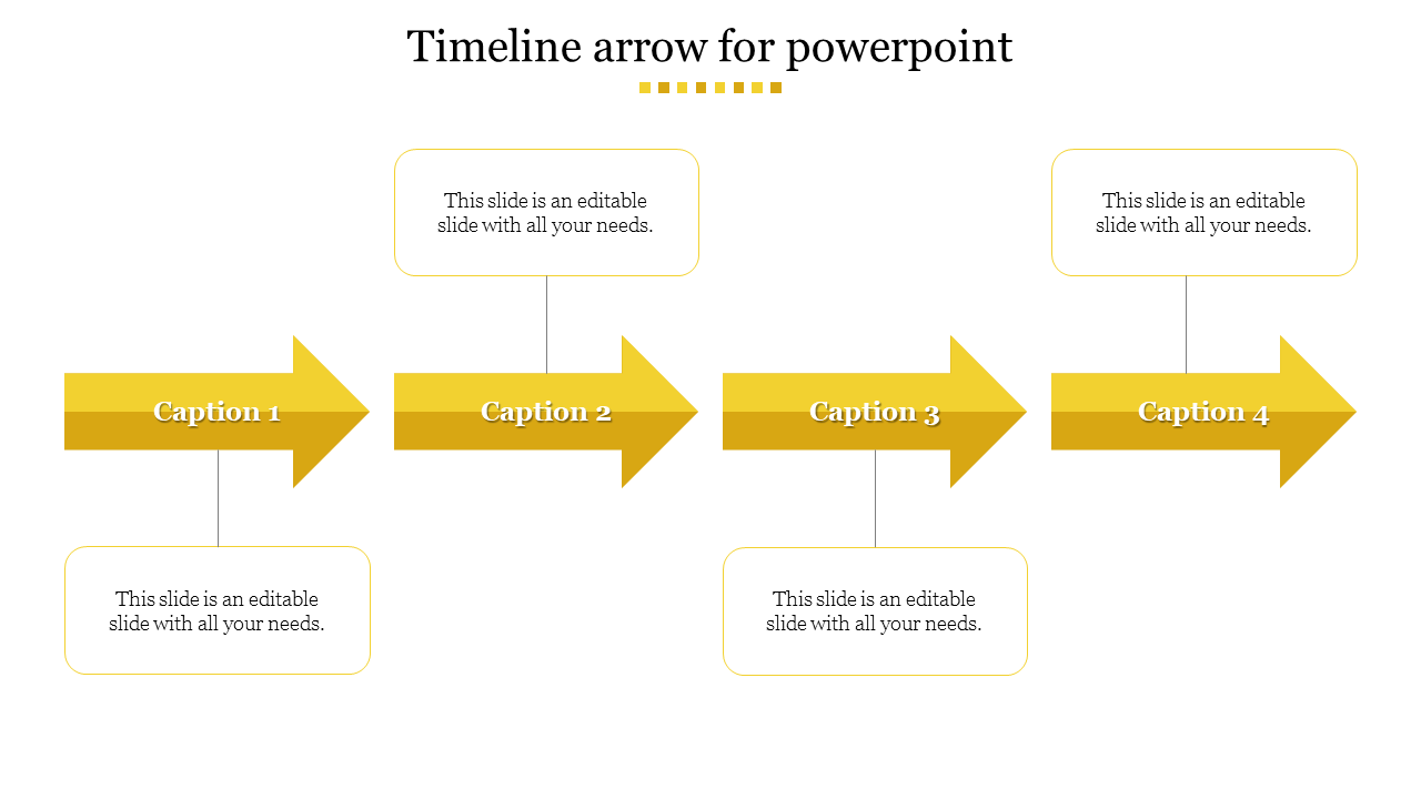 Free - Timeline Arrow PowerPoint Template and Google Slides